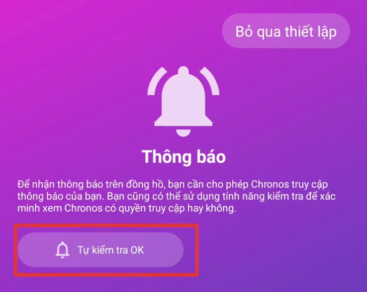 Có thể bỏ qua các bước thiết lập nâng cao